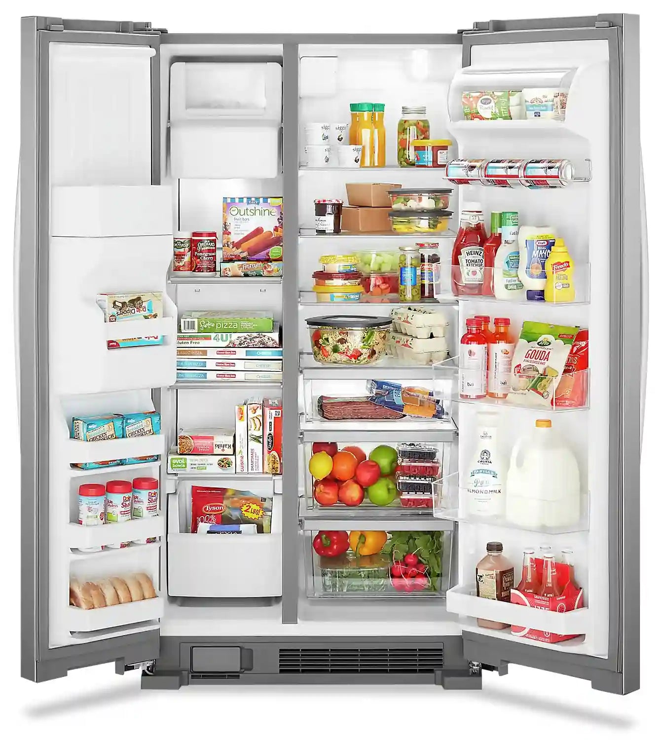 Réfrigérateur Whirlpool 25 pi³ Inox Noir 36 po WRS555SIHV