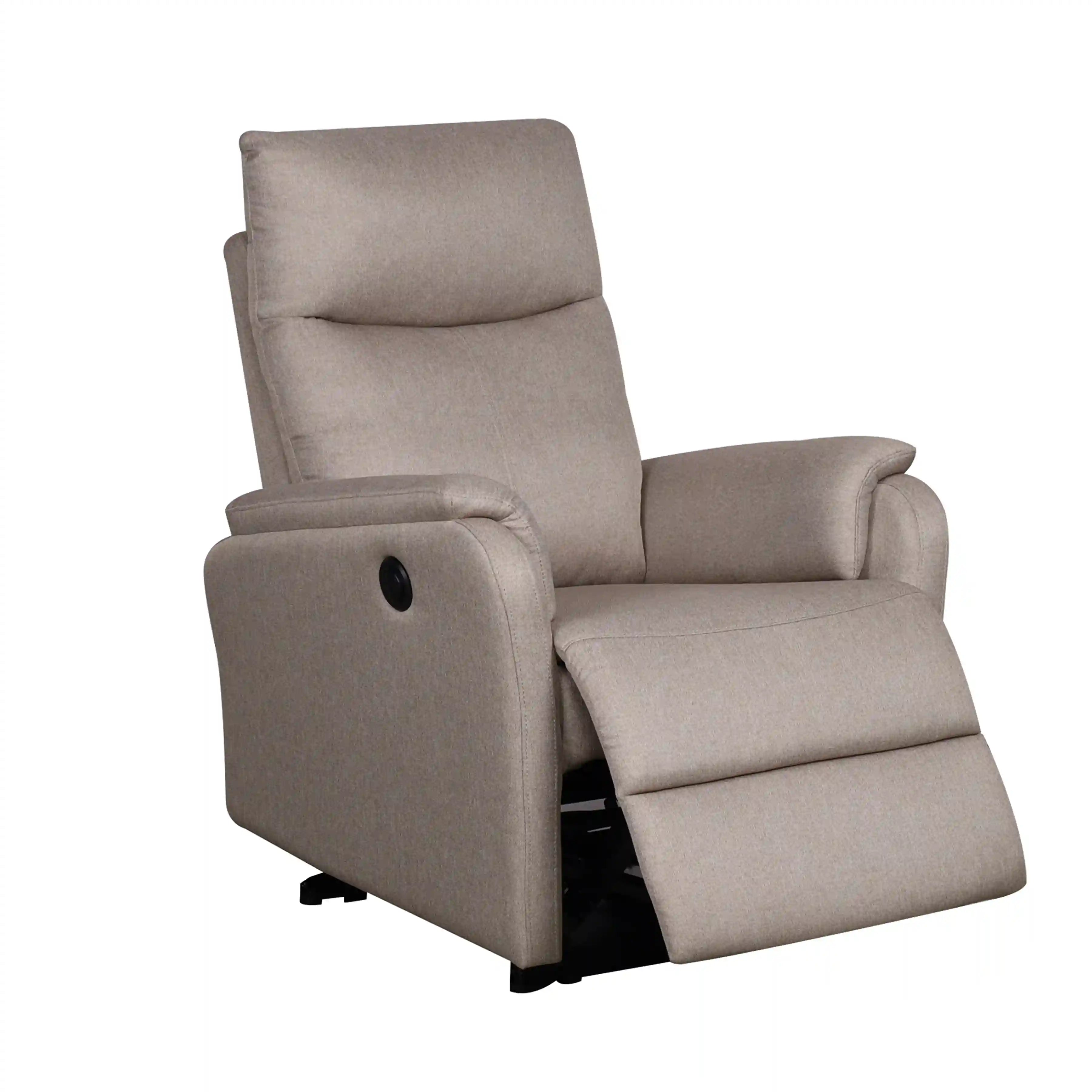 Titre A : Élégance Compacte : Le Fauteuil Westby Power Beige