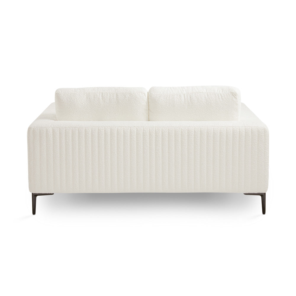 Causeuse Franco : Boucle blanche