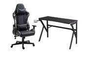 ENSEMBLE BUREAU ET CHAISE GAMING, CAMOUFLAGE/NOIR ( Meuble Mtl ) 