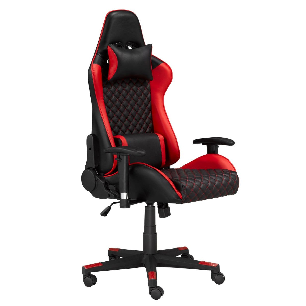 ENSEMBLE BUREAU ET CHAISE GAMING, ROUGE/NOIR ( Meuble Mtl )