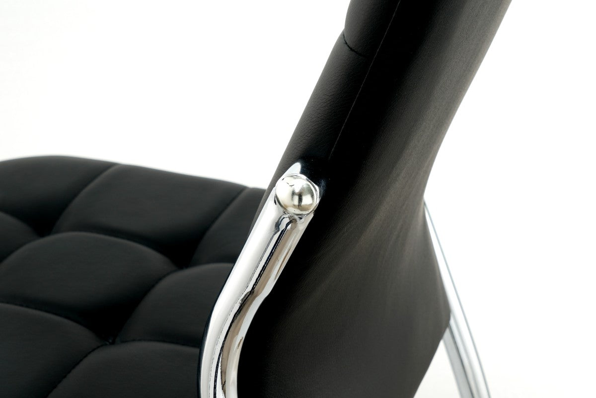 CHAISE DE SALLE À MANGER, JEU DE 4 - NOIR ( Meuble Mtl )