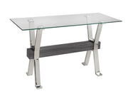 TABLE S0FA - GRIS/ARGENT ( Meuble Mtl )