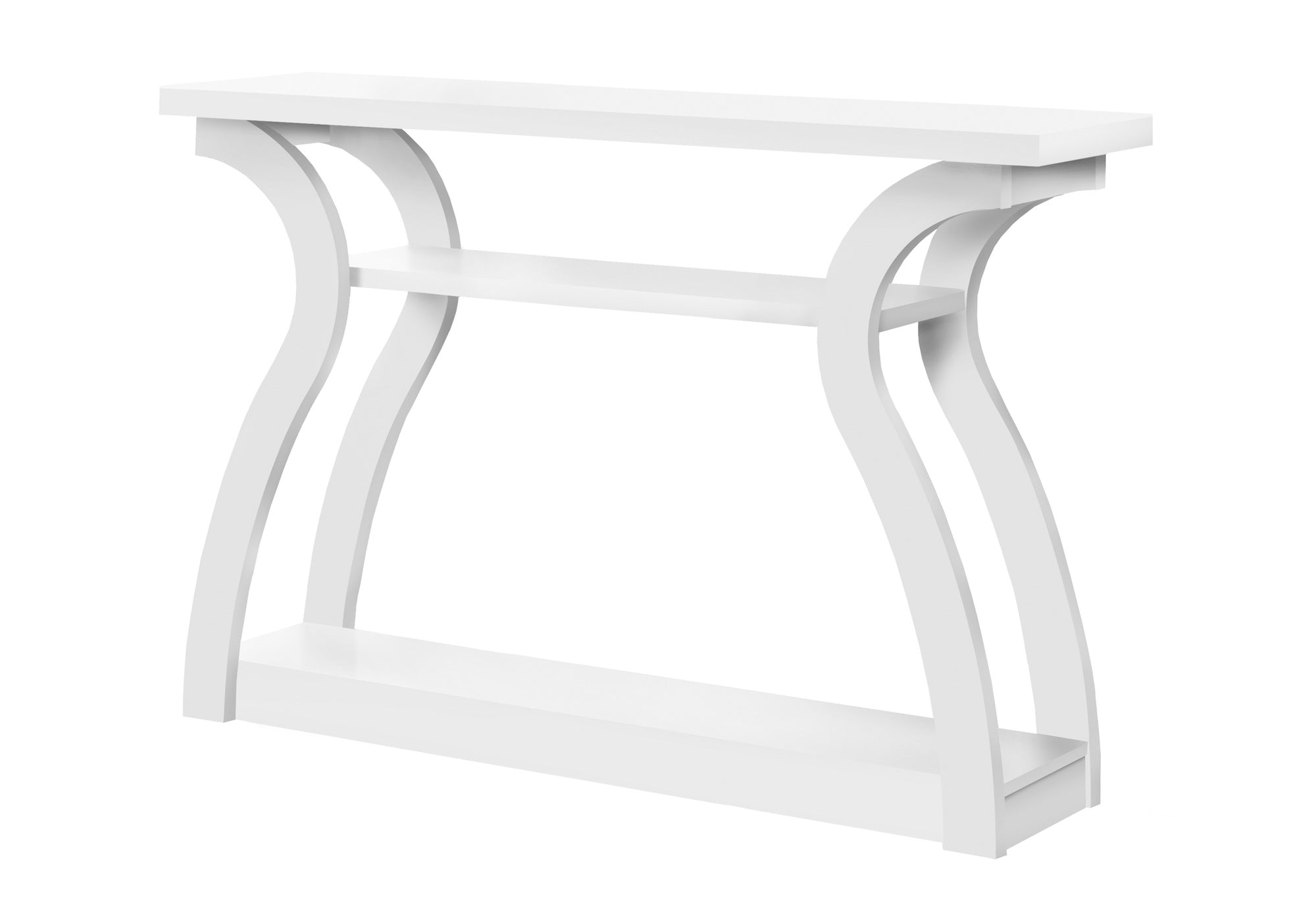 TABLE D'APPOINT – 47"L / CONSOLE D'ENTRÉE BLANCHE