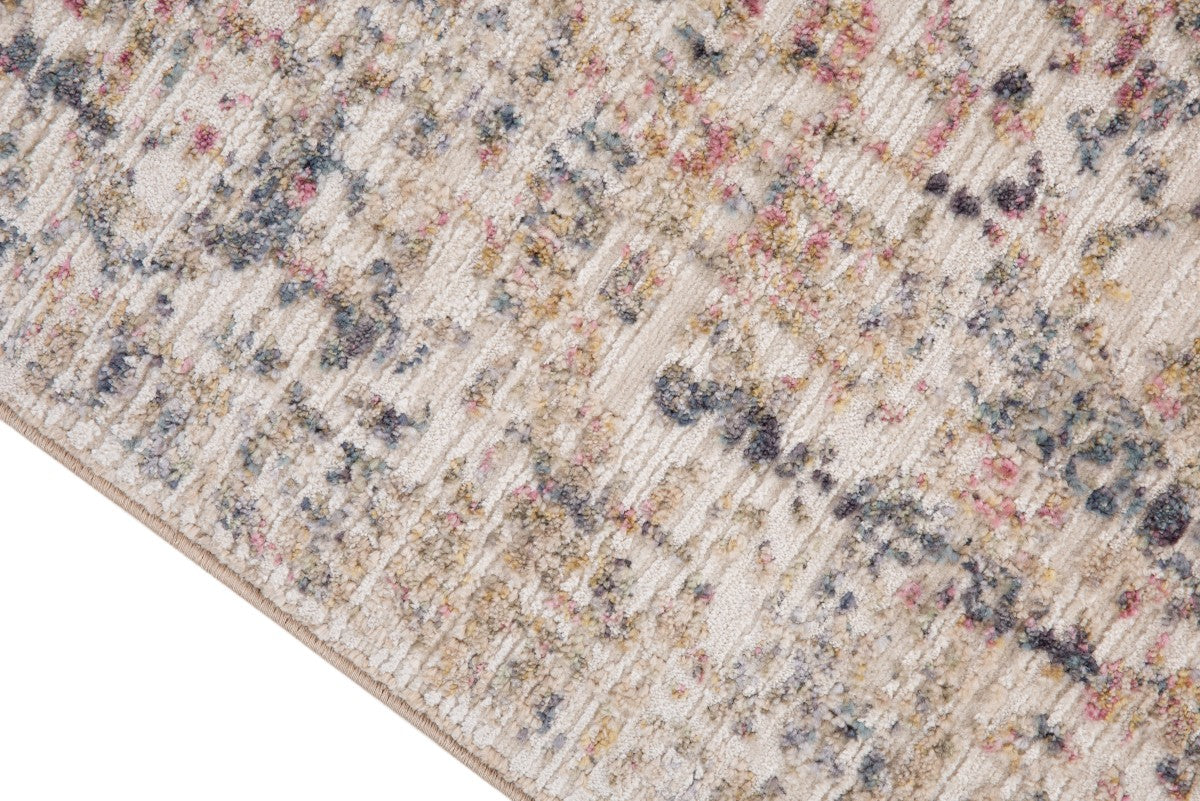 Tapis transitionnel Mercer 5x8 | Ivoire et Beige au fini vieilli