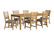 Terra Oak Dining Set | Solid Acacia Wood Extendable Table