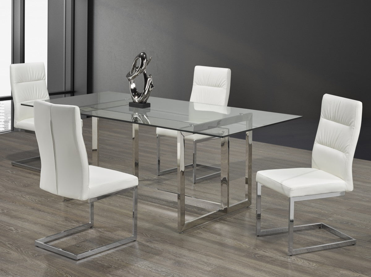 ENSEMBLE DE REPAS 5 PIÈCES - BLANC ( Meuble Mtl )