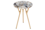 Table d'appoint en agate d'Alaska