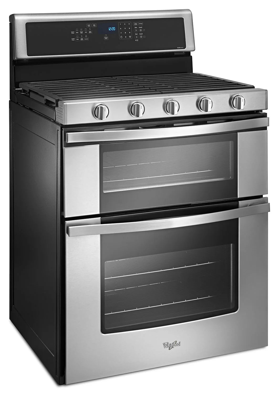 Cuisinière Whirlpool 30" 6 pi³ Gaz Double Four Acier Inox