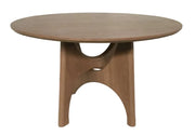 Table de salle à manger ARCADIA GY-DT-409 au fini placage noyer clair