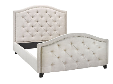 LIT PLATEFORME KING - BEIGE ( Meuble Mtl )