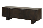 Modern TV Stand Tiago | Push-to-Open Doors and Walnut Finish