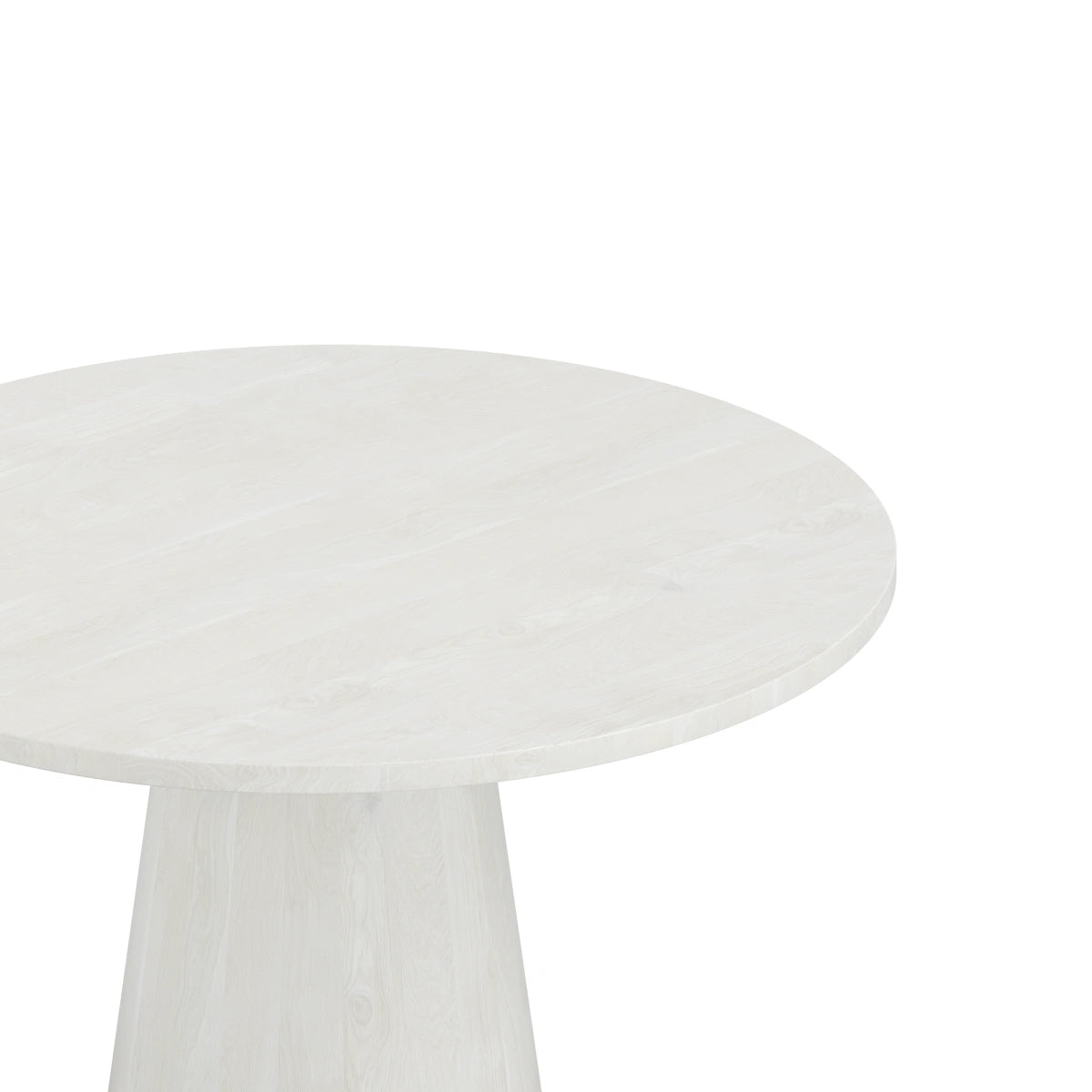 Wynter White Round Dining Table - Solid Mango Wood