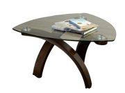 TABLE BASSE - NOYER FONCÉ ( Meuble Mtl )