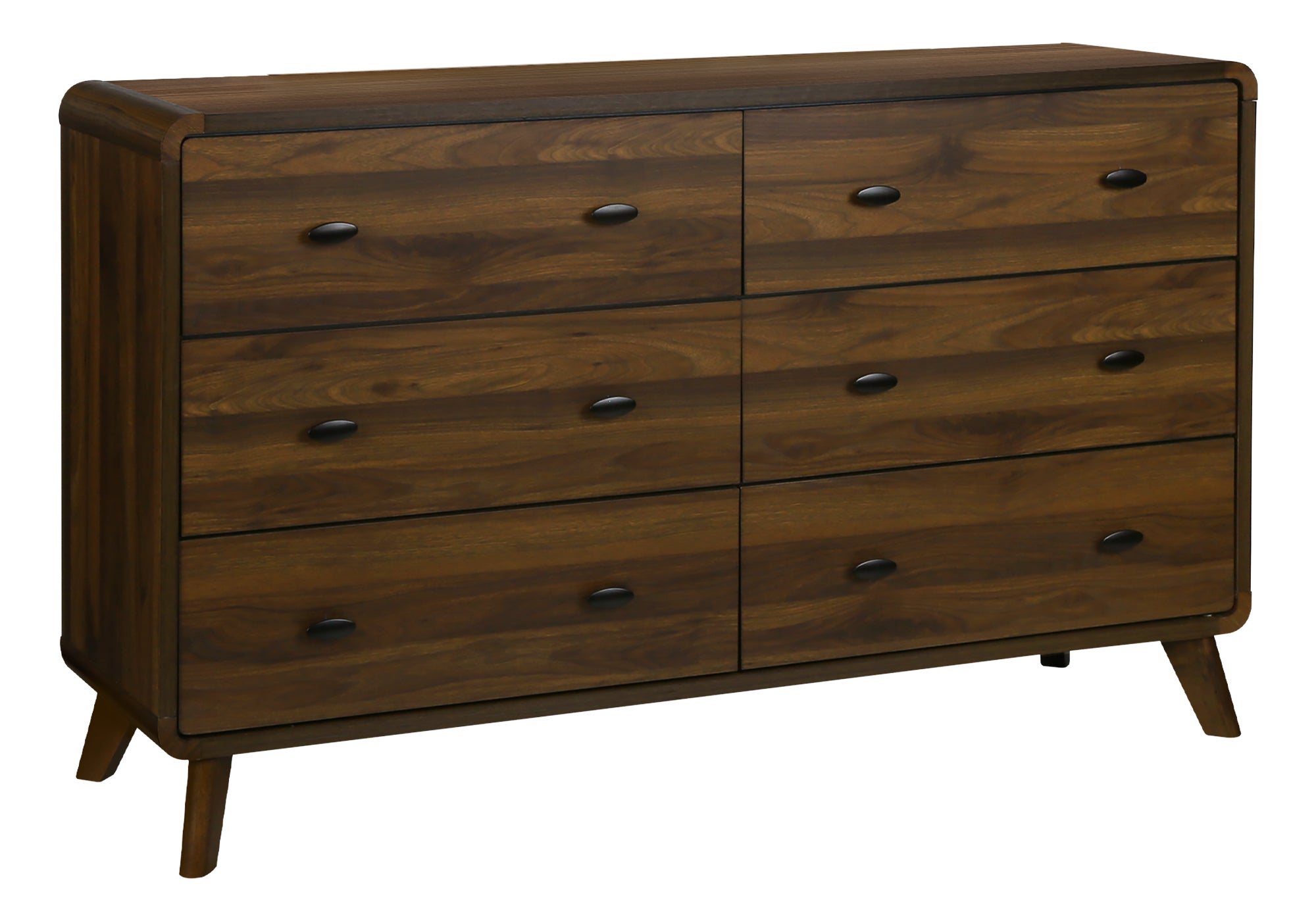 6 DRAWER DRESSER / WALNUT FINISH