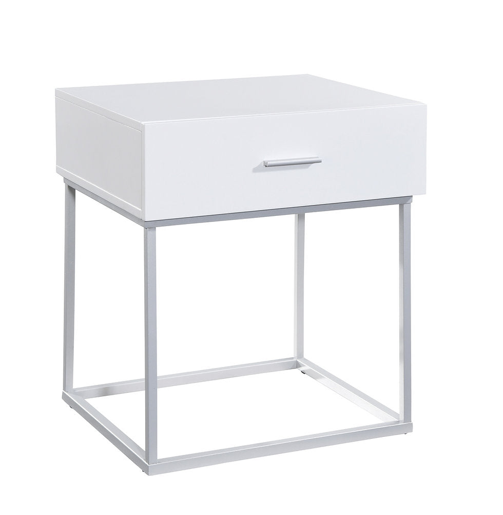 Lit reine de 60 po (tissu crème bouclé)