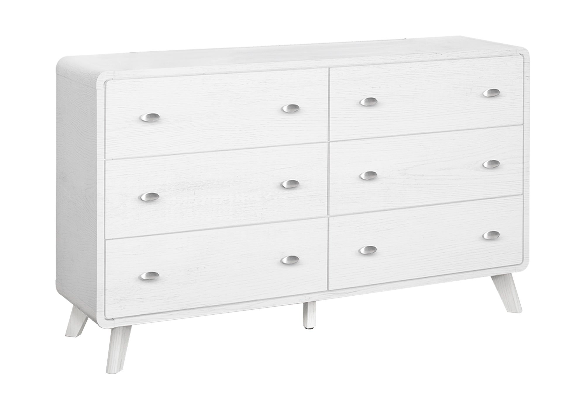 Commode à 6 tiroirs – fini chêne blanc :I 5291