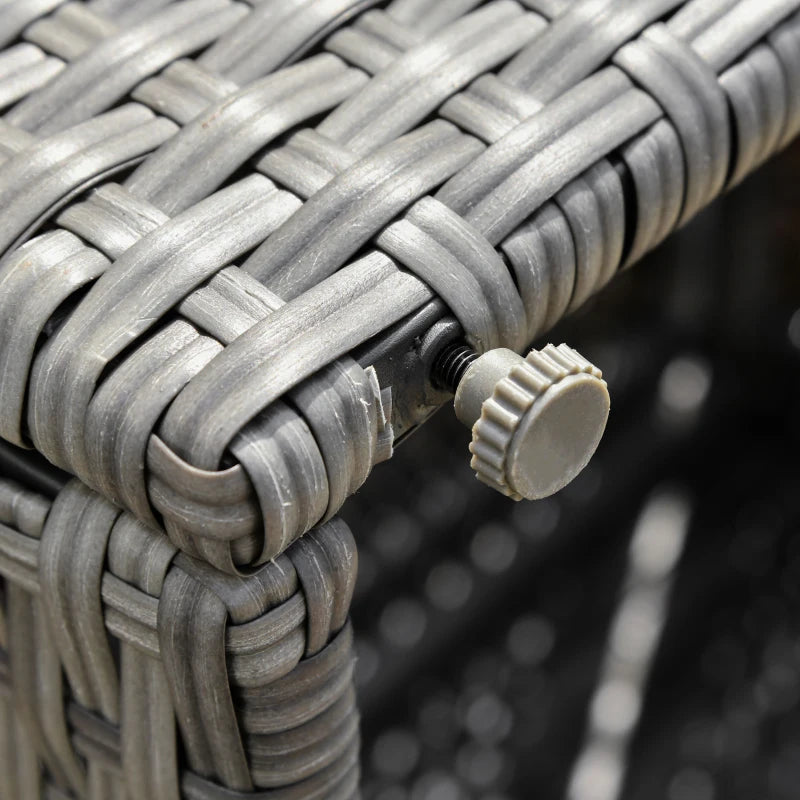 Ensemble de canapés modernes en rotin, ensemble de meubles de Patio en osier avec Table basse, coussins et oreillers, 3 pièces