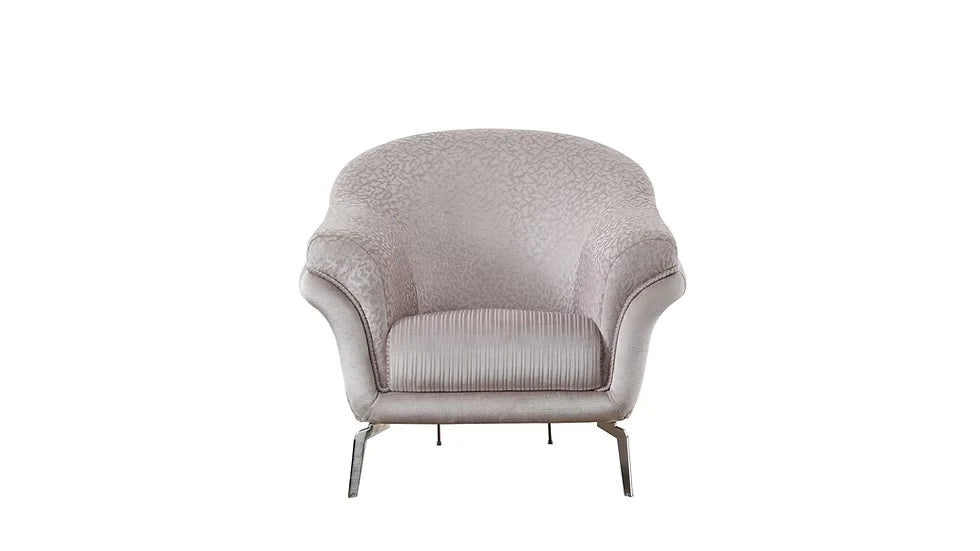 Ensemble Sofa Classique 3 Pièces Versace Luxe en Tissu et Pieds en Acier