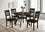 Ensemble de salle à manger 5 pièces : table, chaises échelle | Bois expresso ( Meuble Mtl )