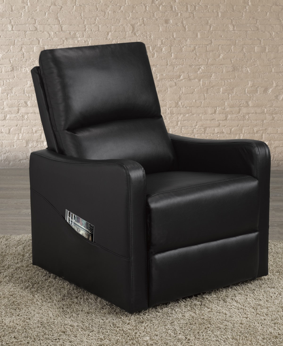 FAUTEUIL ÉLÉVATEUR INCLINABLE, NOIR ( Meuble Mtl )