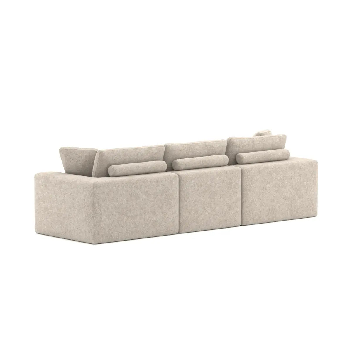 Sectionnel réversible 108" | Beige et ressorts ensachés