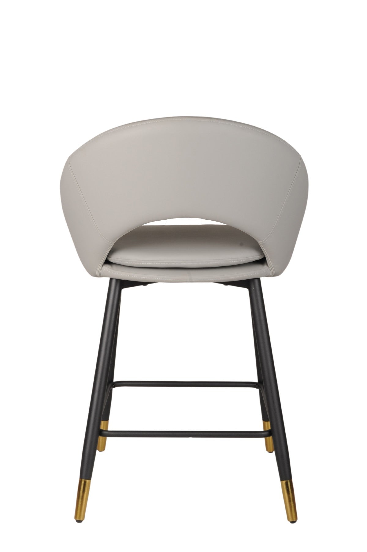Tabourets Mila (Ensemble de 2) | Gris &amp; Or | Confort Moderne