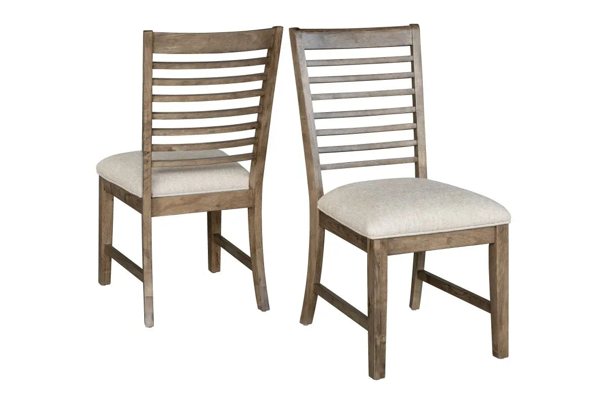 Chaises Cosette en bois massif | Ensemble de 2 - Fini Noyer