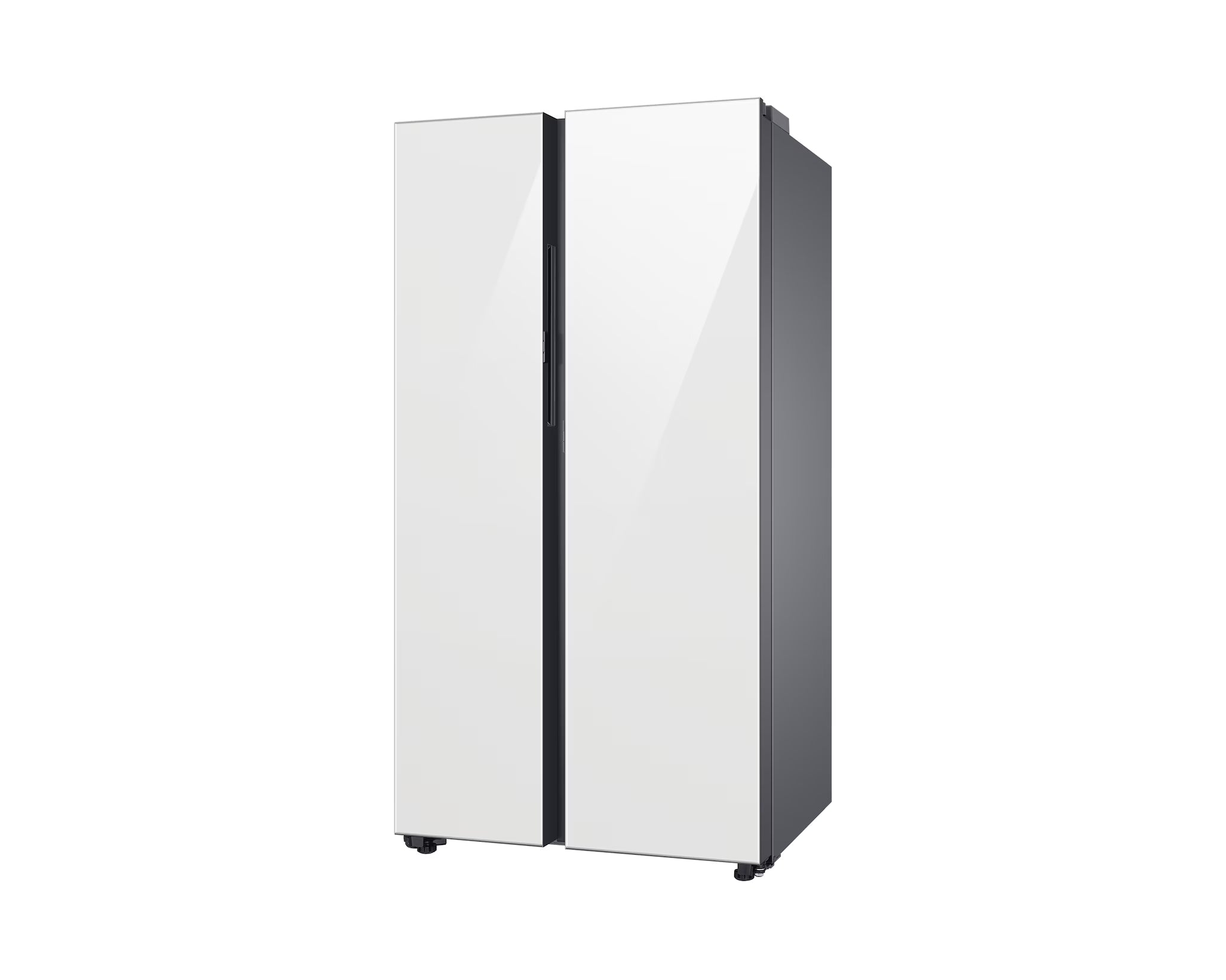 Réfrigérateur Samsung BESPOKE 36" Side-by-Side 23 pi³ Verre Blanc Prof. Comptoir