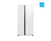Réfrigérateur Samsung BESPOKE 36" Side-by-Side 23 pi³ Verre Blanc Prof. Comptoir