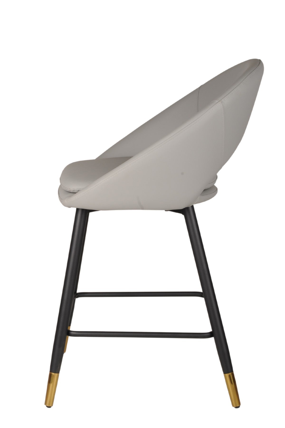Tabourets Mila (Ensemble de 2) | Gris &amp; Or | Confort Moderne