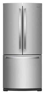 Réfrigérateur Whirlpool 30" 19,7 pi³ Portes Françaises Inox Résistant aux Traces WRF560SFHZ