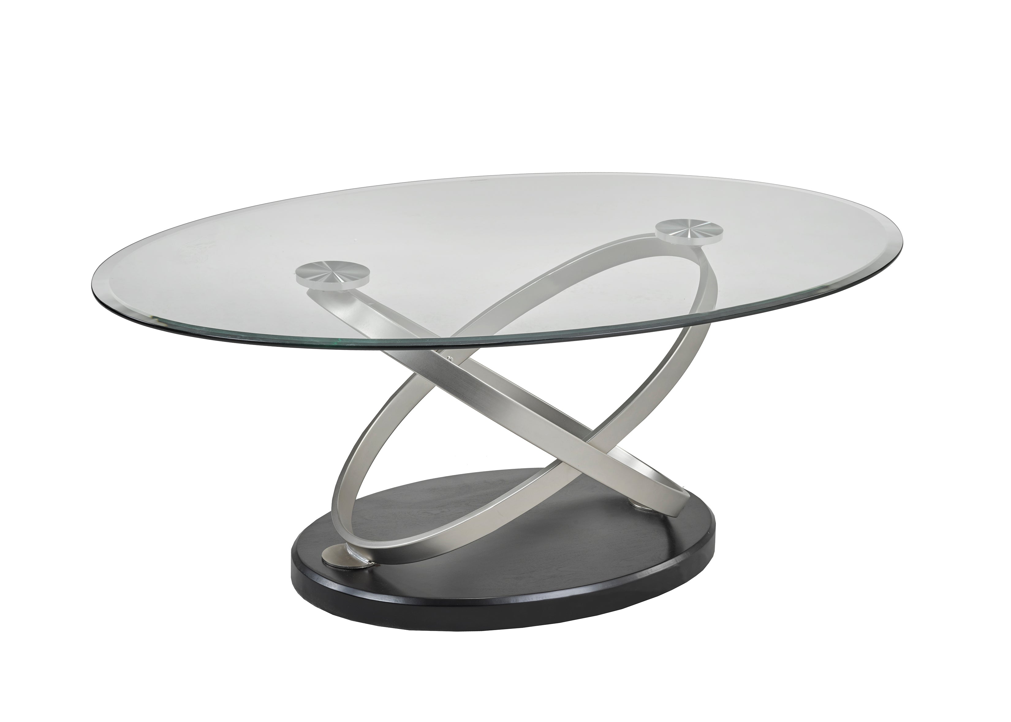 TABLE BASSE - NOIR/ARGENT ( Meuble Mtl )