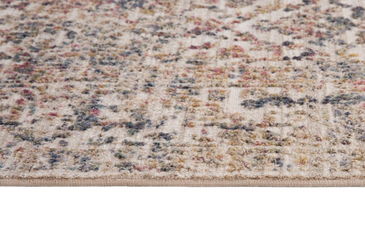 Tapis transitionnel Mercer 5x8 | Ivoire et Beige au fini vieilli