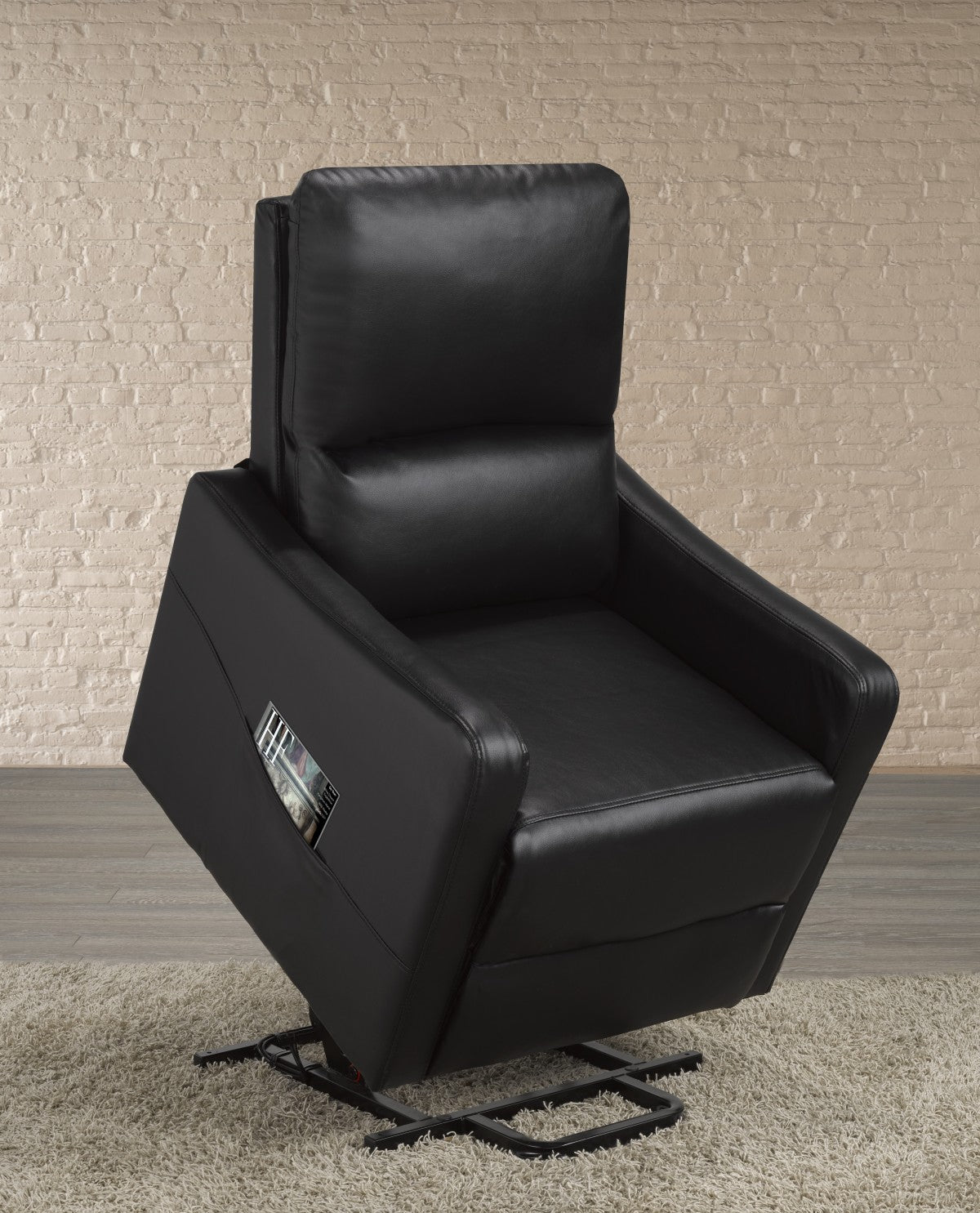 FAUTEUIL ÉLÉVATEUR INCLINABLE, NOIR ( Meuble Mtl )