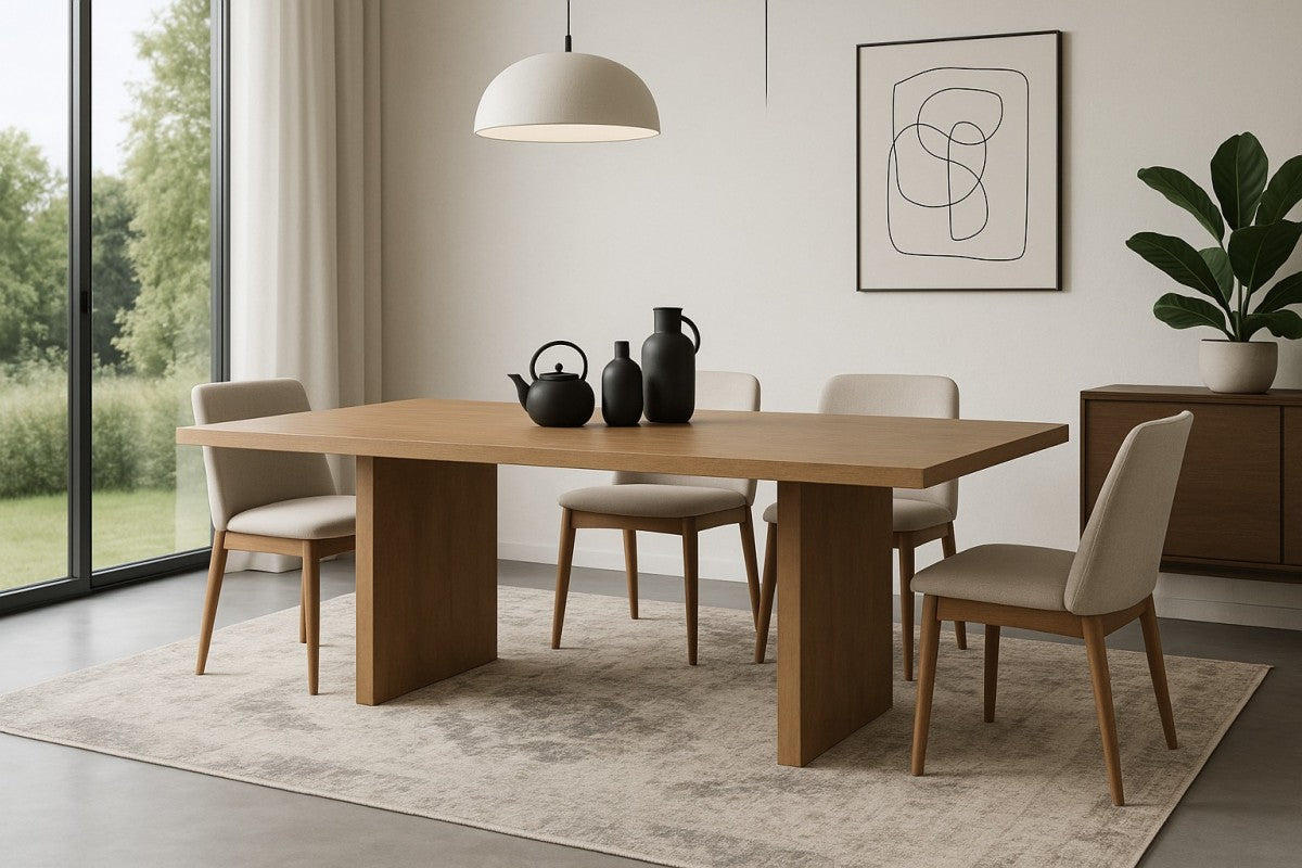 Elsa Dining Table - Solid Natural Oak 84"