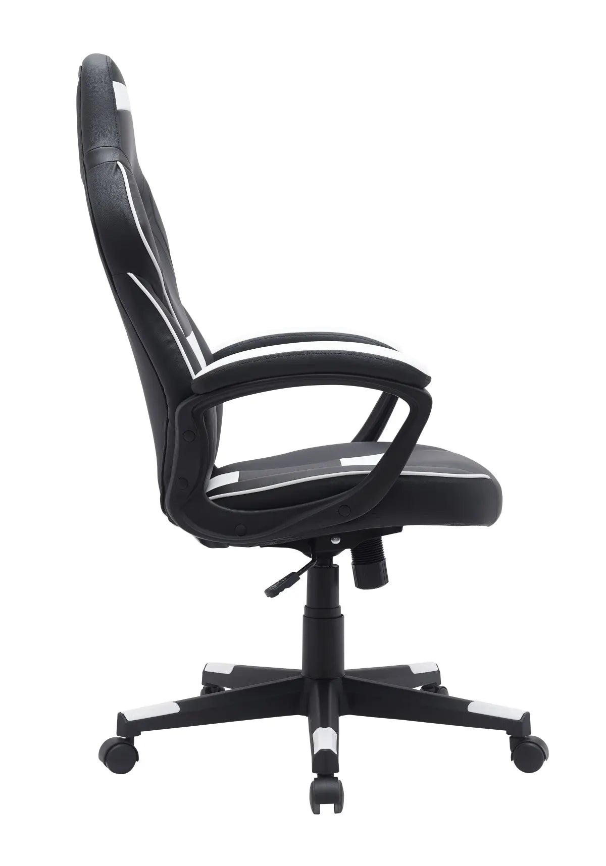 Fauteuil de gaming KMX | Noir/Blanc avec mécanisme papillon