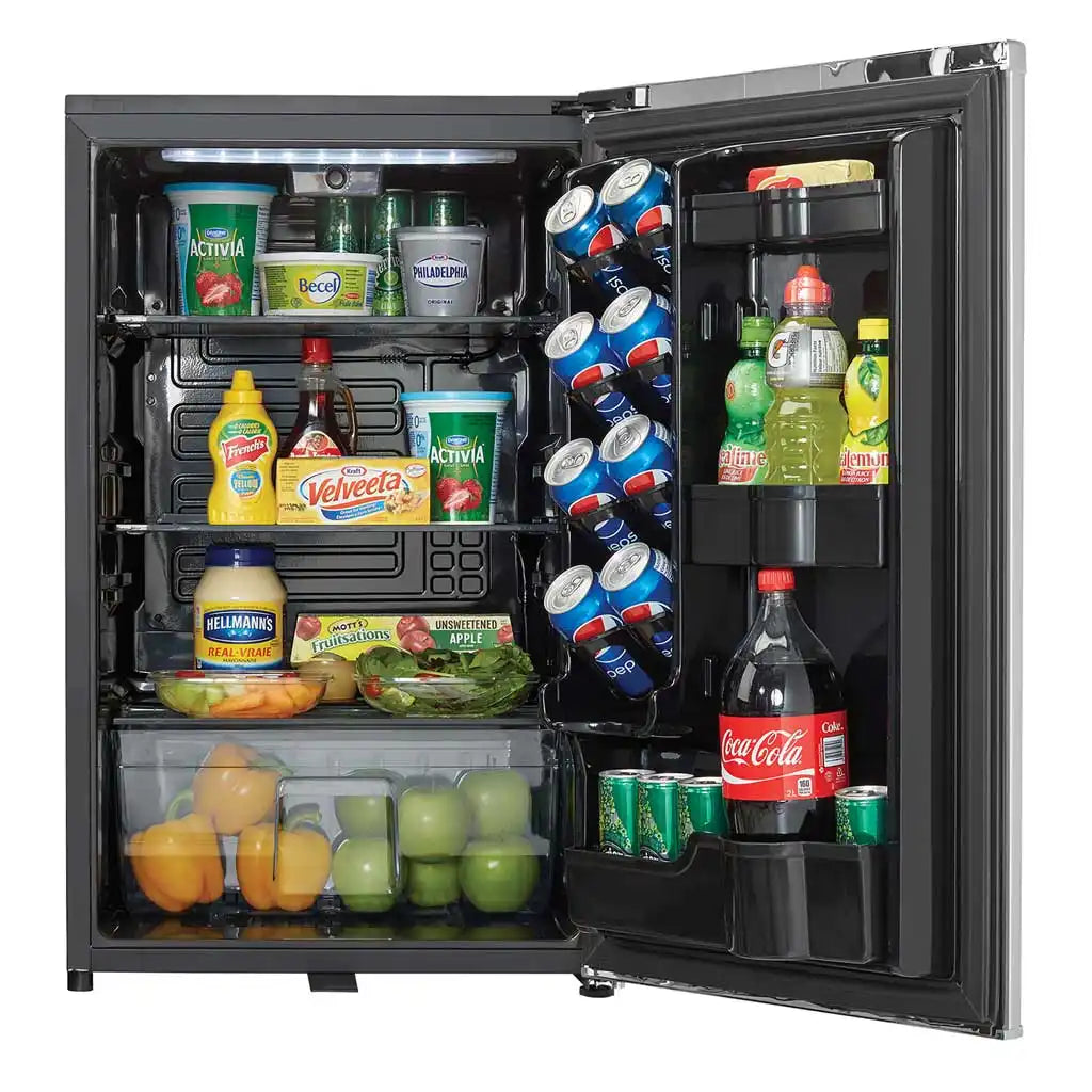 Danby 4.4 cu.ft. Retro Refrigerator - Silver, No Freezer