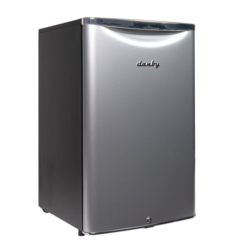 Danby 4.4 cu.ft. Retro Refrigerator - Silver, No Freezer