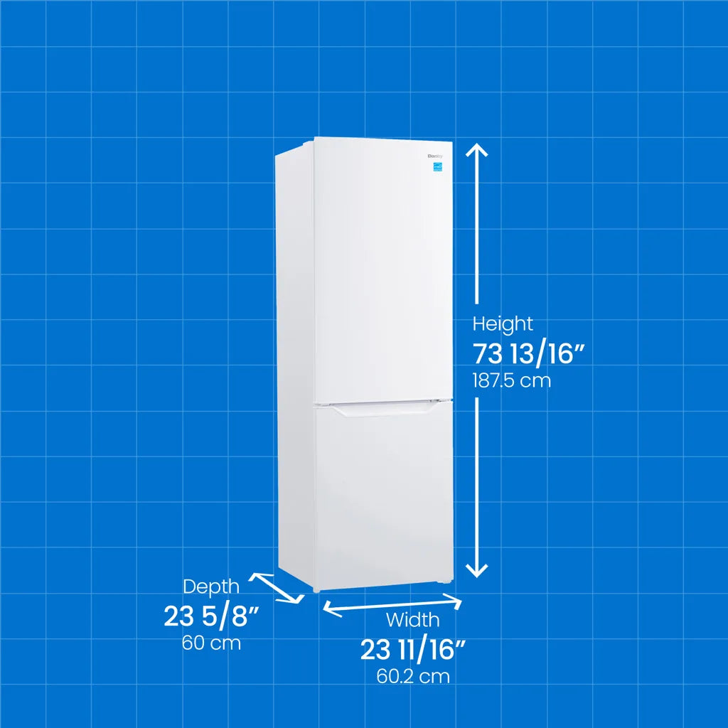 Réfrigérateur Danby 10,3 pi³ Congélateur Bas 24" Blanc