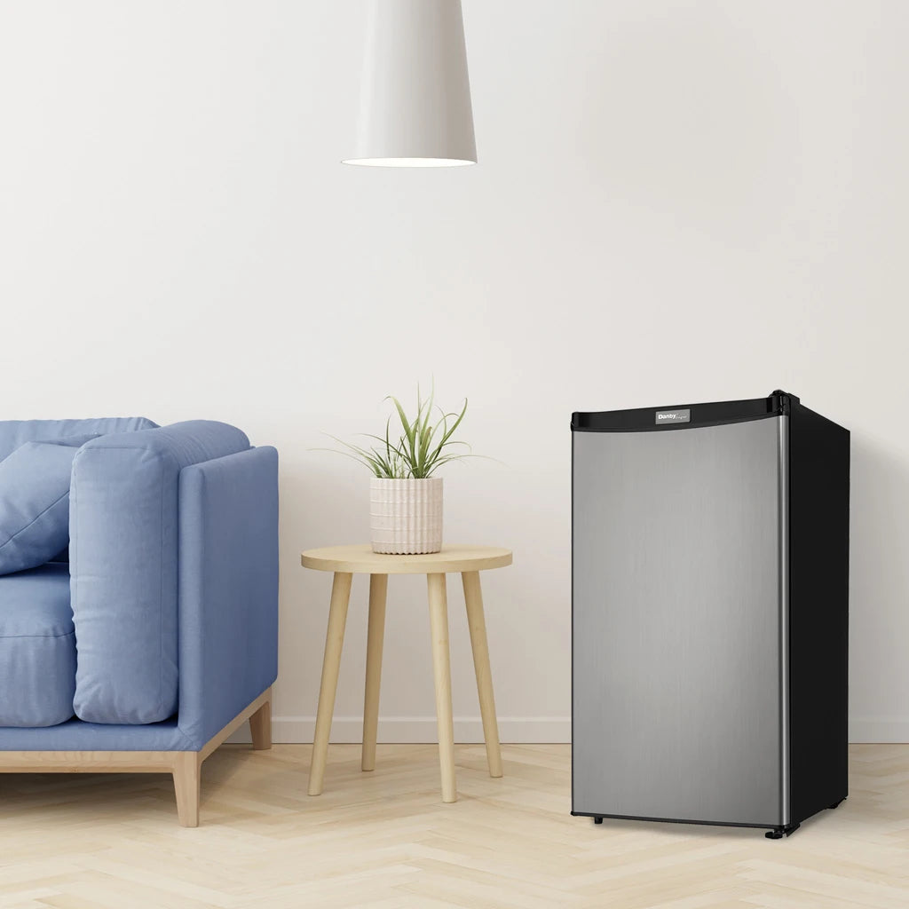 Réfrigérateur Danby 3,2 pi³ Compact Inox avec Congélateur