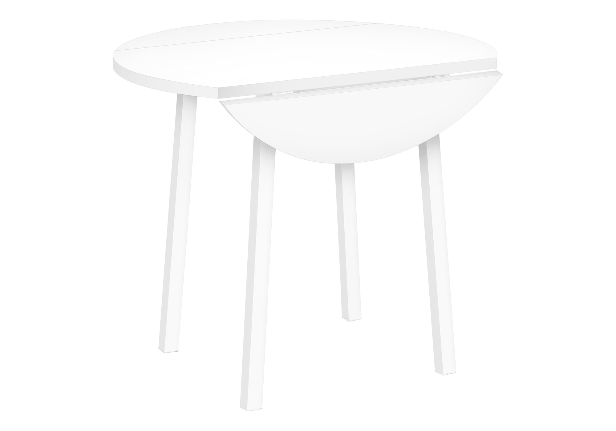 DINING SET - 3PCS SET / WHITE TOP / WHITE META /  I 1011