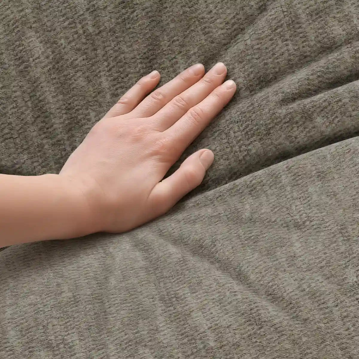 Ottoman Dontae Taupe | Ressorts Ensachés | Design Matelassé