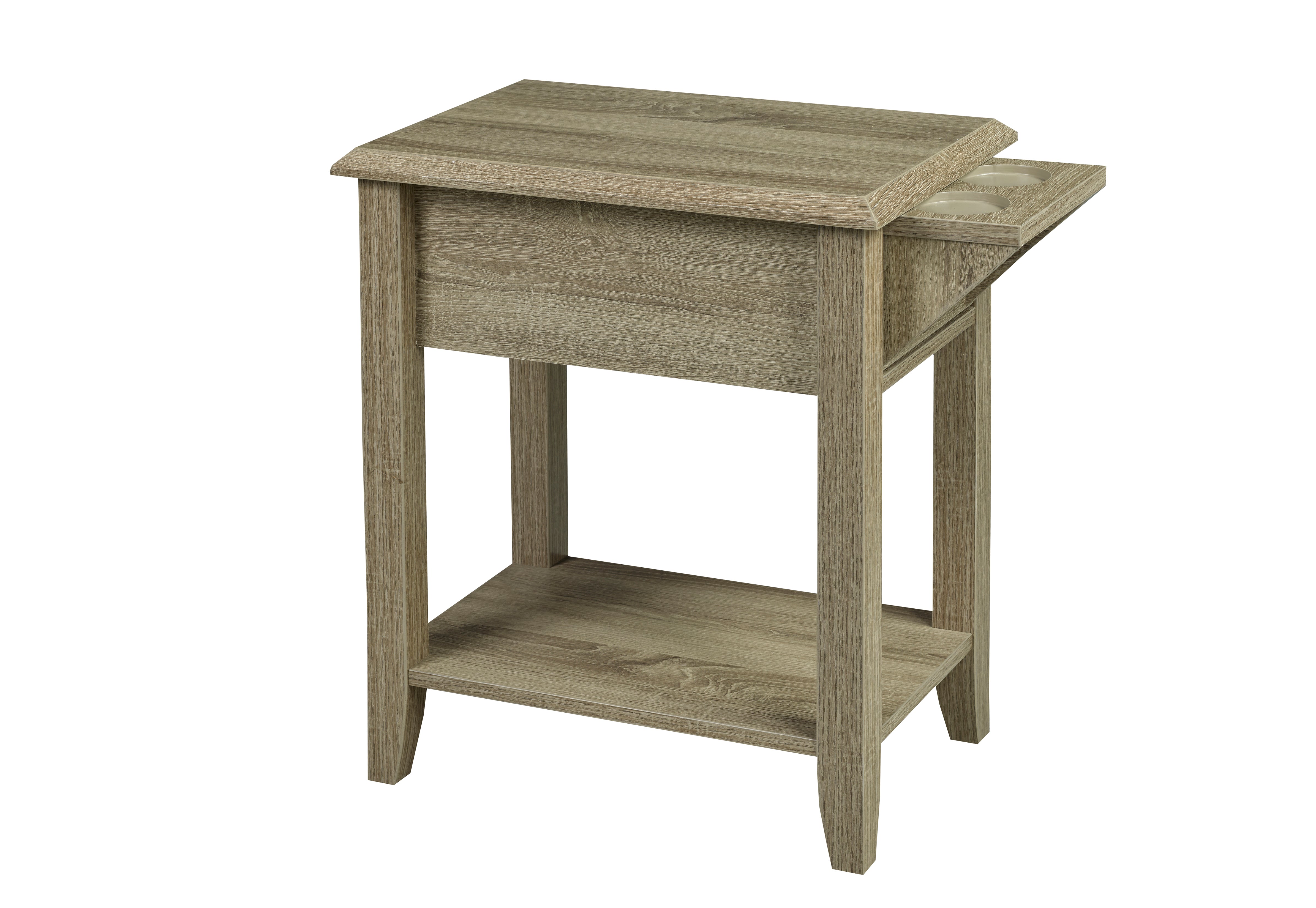 TABLE D'APPOINT - TAUPE FONCÉ ( Meuble Mtl )