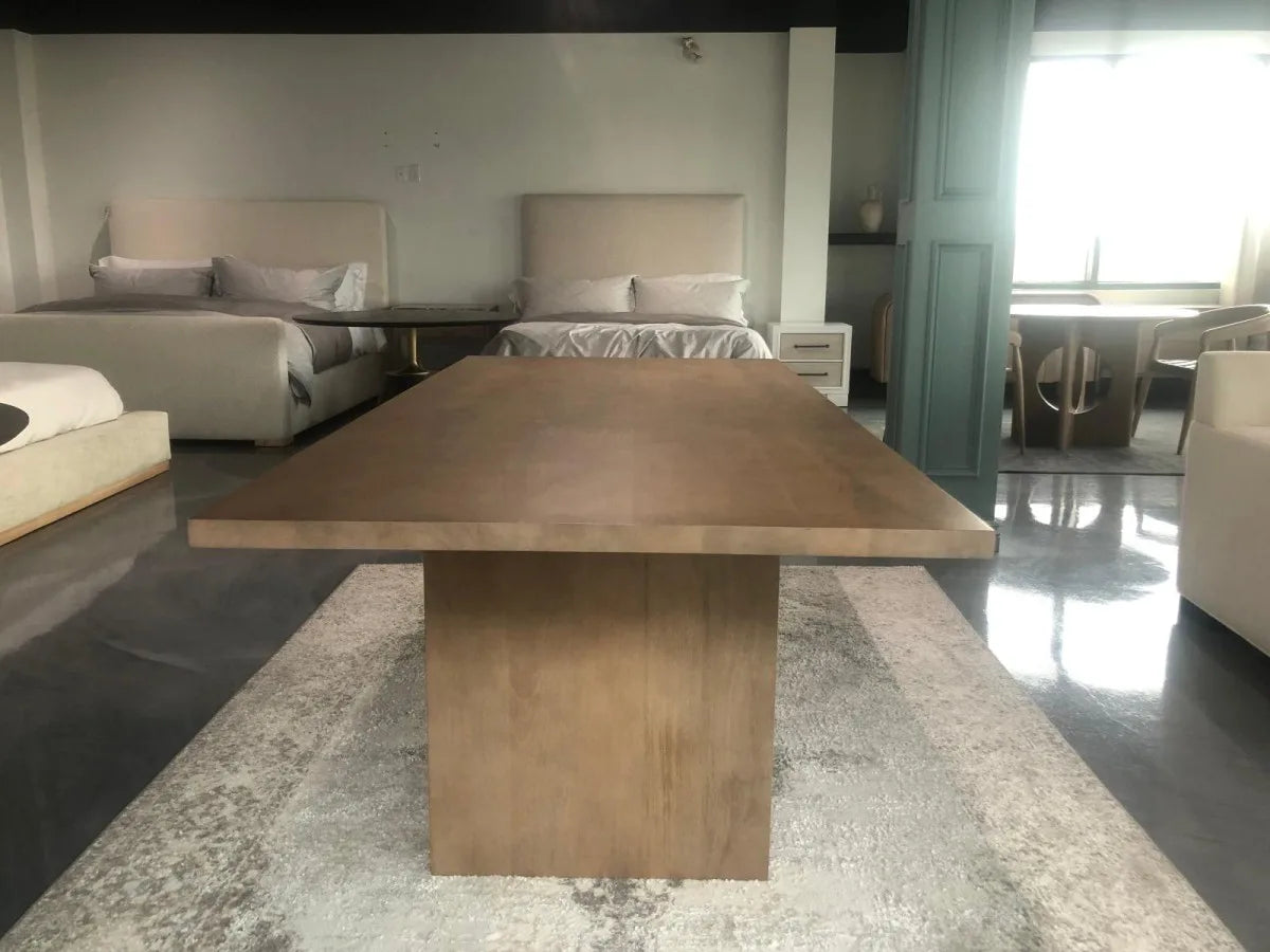 Elsa Dining Table - Solid Natural Oak 84"