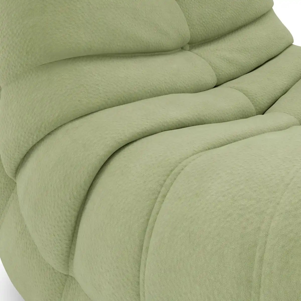 Petit fauteuil moderne pour enfant | Vert Sauge et mousse 60D