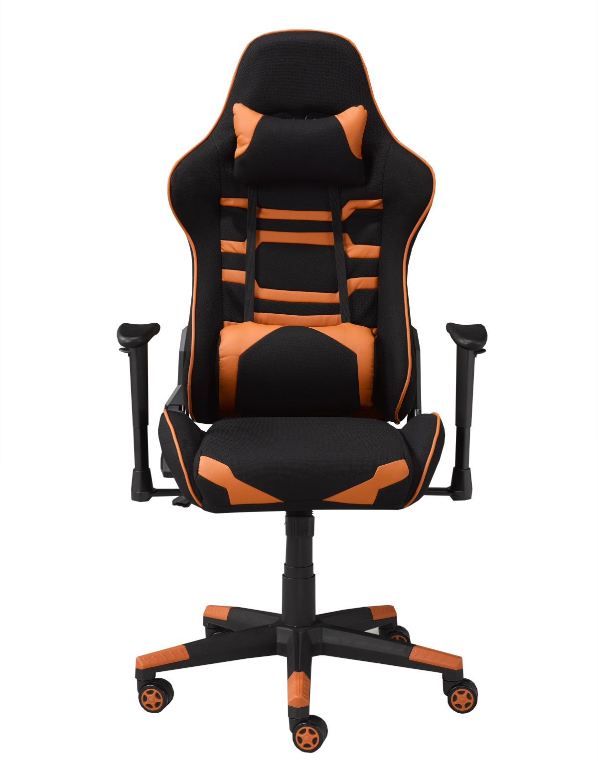 ENSEMBLE BUREAU ET CHAISE GAMING, ORANGE/NOIR ( Meuble Mtl )