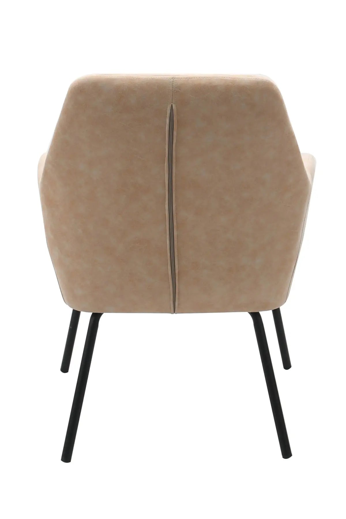 Chaise d'appoint Arlo | Tissu beige vintage et cadre en acier