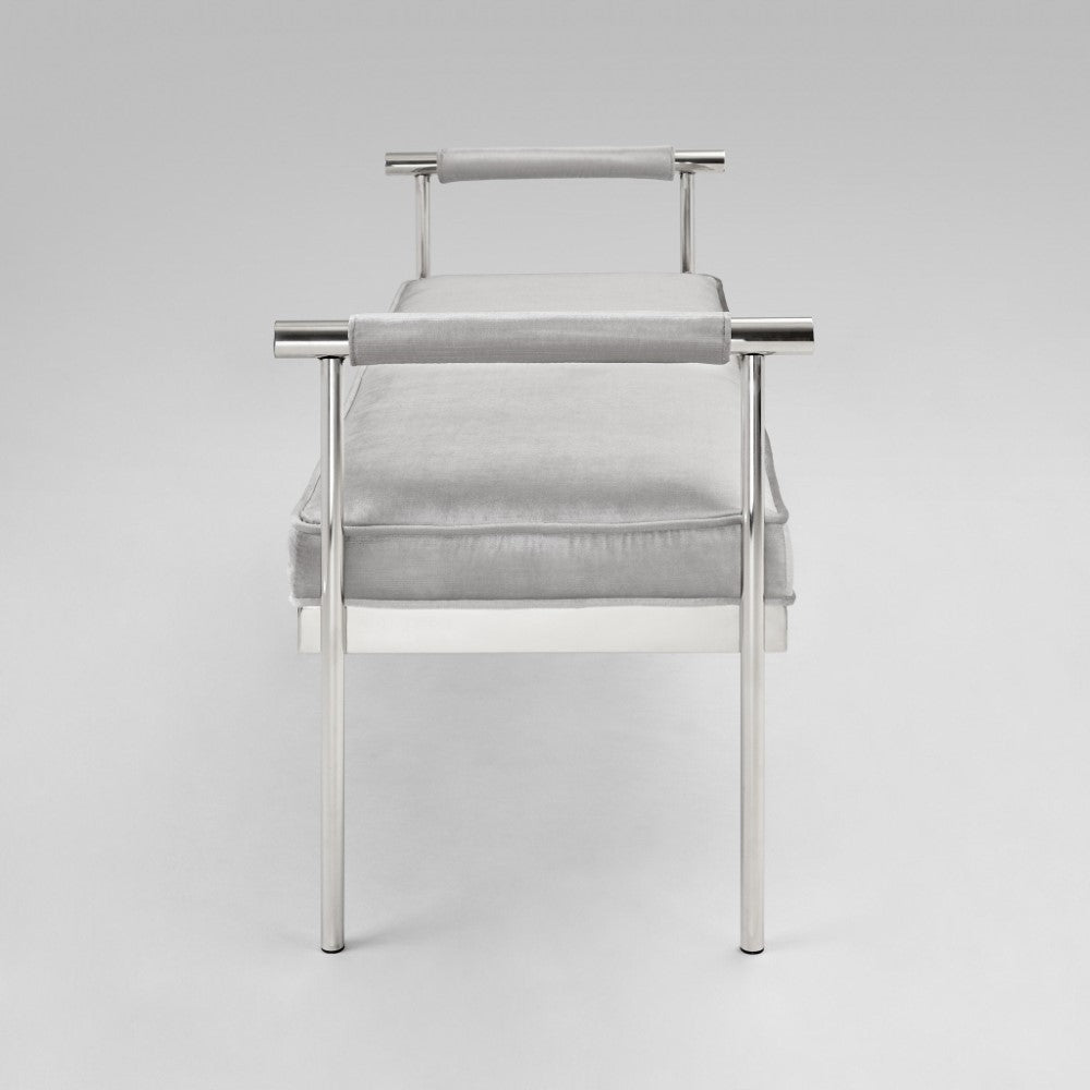 Banc Helen : Velours Gris