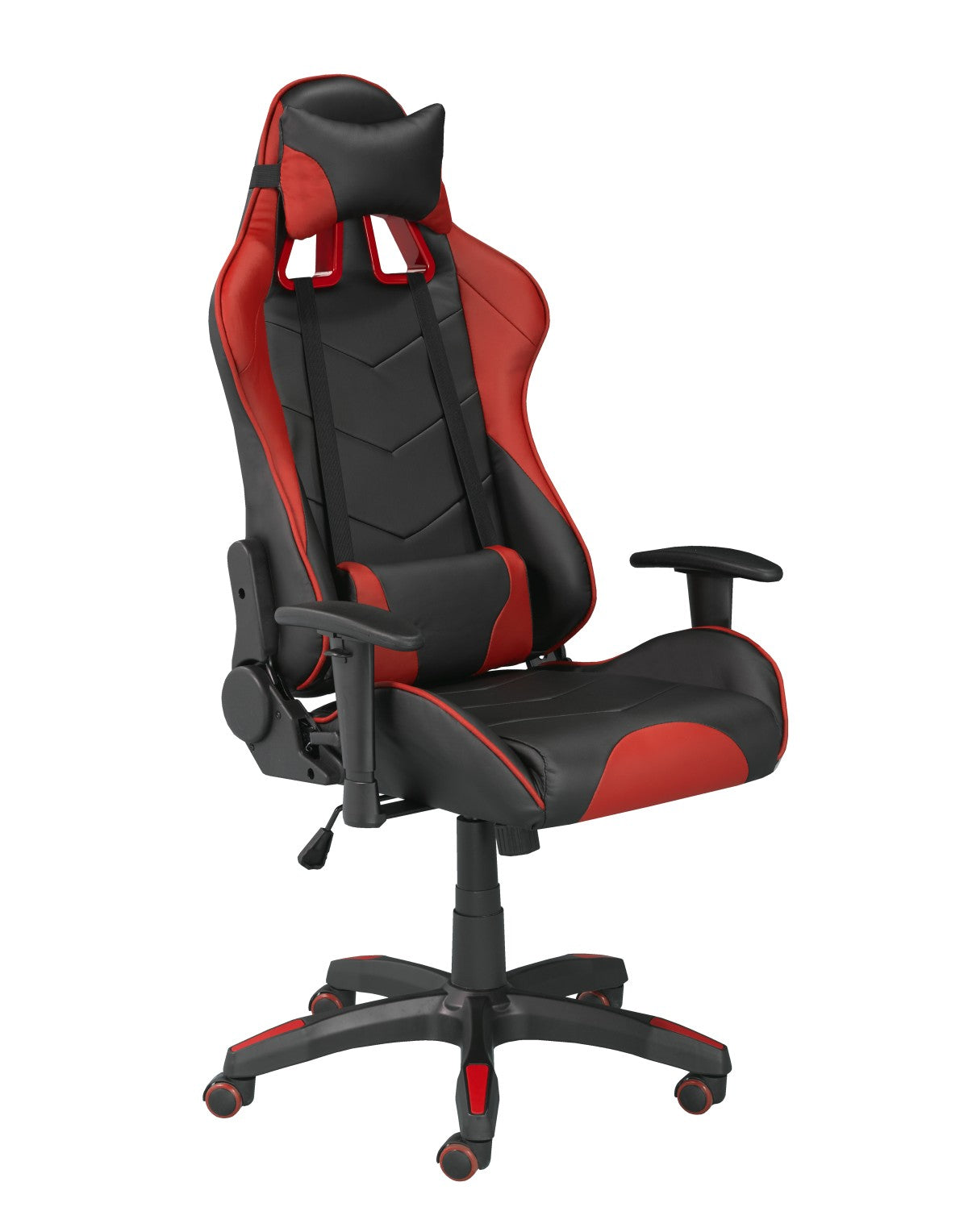 ENSEMBLE BUREAU ET CHAISE GAMING, ROUGE/NOIR ( Meuble Mtl )